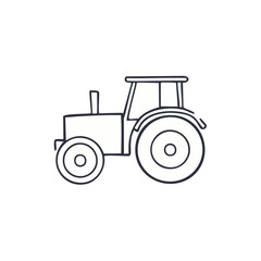 Obraz premium tractor isolated on white background