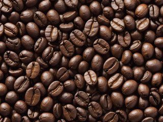 Obraz premium background seamless coffee beans well roasted closeup