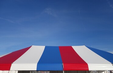 red  white and  blue stripe entertainment or events tent
- 727163107