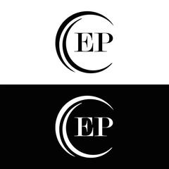 EP logo. E P design. White EP letter. EP, E P letter logo design. Initial letter EP linked circle uppercase monogram logo. E P letter logo vector design. top logo, Most Recent, Featured,