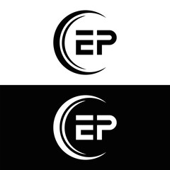 EP logo. E P design. White EP letter. EP, E P letter logo design. Initial letter EP linked circle uppercase monogram logo. E P letter logo vector design. top logo, Most Recent, Featured,
