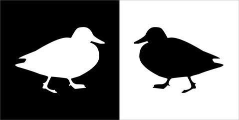 Illustration vector graphics of duck icon