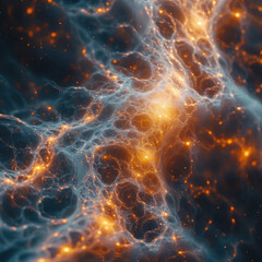 The Web of Dark Matter Visualized - obrazy, fototapety, plakaty