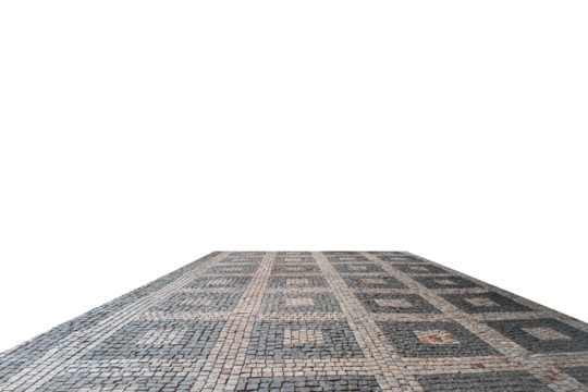 city sidewalk tiles texture isolated png