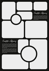 Pictures or photos frame collage abstract photo frames and digital photo wall template

