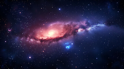 Fototapeta premium Digital galaxy colorful black hole scene abstract graphic poster web page PPT background