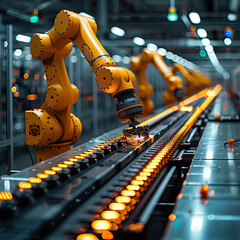 Robotics Automation: Development with Robot Arm - obrazy, fototapety, plakaty