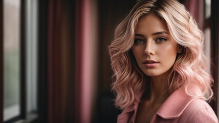 Woman in romantic evening