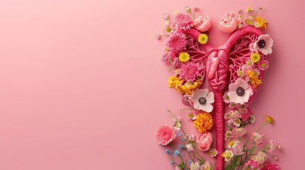 Gynecologic concept: a visual narrative of the uterus and the miracle of newborn life, capturing the beauty and significance of the reproductive journey in intimate and tender moments