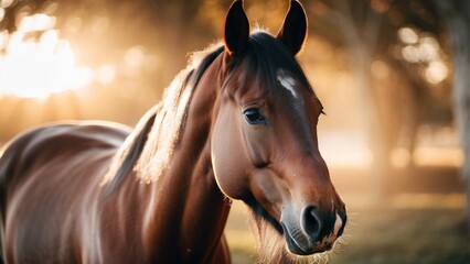 Obraz premium Happy horse wallpaper