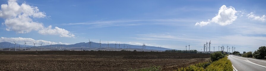 Wind farm in Spain / Wind farm in Andalusia in southern Spain. - 727174152