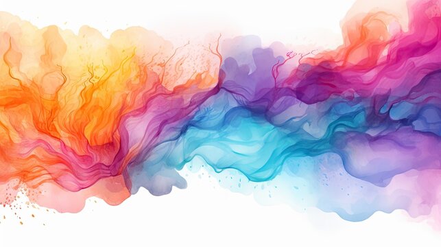 color full watercolor background abstract texture with color splash design