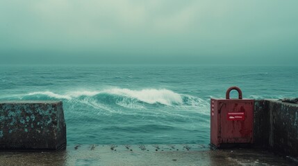 Security Signs in the Seascape: Amidst the Lock Symbol
