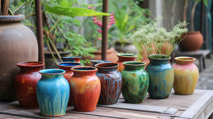 Color Flower Pots: New Ceramic Pottery, Various