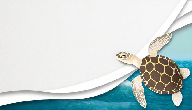 turtle in the sea