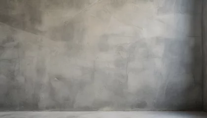 Gordijnen bare cast in place gray concrete wall texture background © Mac