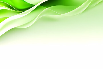 Minimal Abstract Dynamic textured background design in 3D style with green wave. Vector illustration.