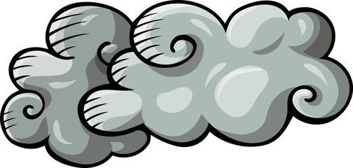 Clouds cartoon funny illustration