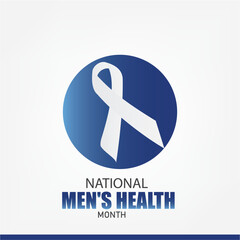 National Men's Health Month vector design. Vector design. simple and elegant design