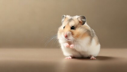 cute hamster on background 