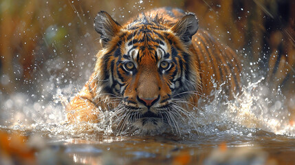 tiger in water