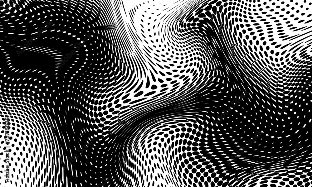 Poster monochrome gradient halftone dots background. vector illustration. abstract grunge dots on white bac