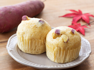 サツマイモの蒸しパン