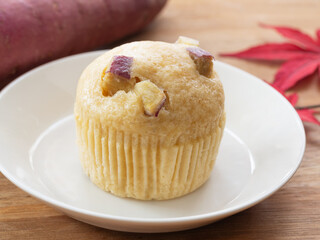 サツマイモの蒸しパン