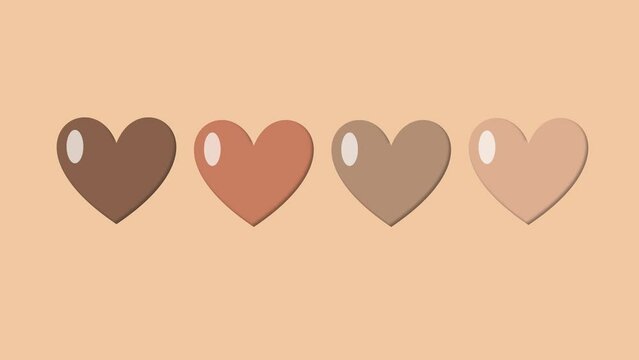 Animated illustration of Love celebrating black history month animation
