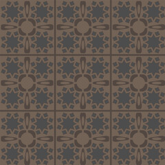 Fototapeta premium Seamless pattern in gray-brown tones for tiles, linoleum, tablecloths, wallpaper. Background vector.