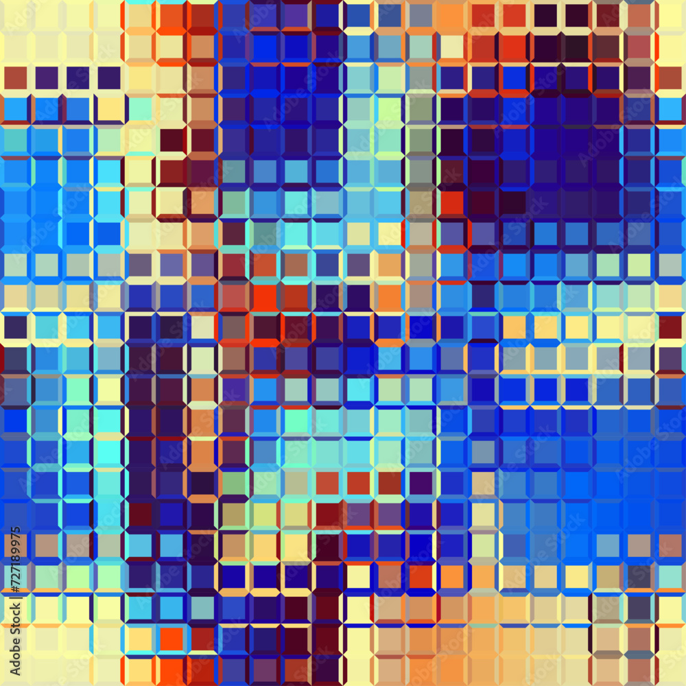 Fototapete Geometric abstract pattern. Halftone small dots pattern.