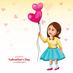 Beautiful hearts valentines day gretting card background