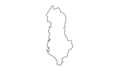 Map of Albania