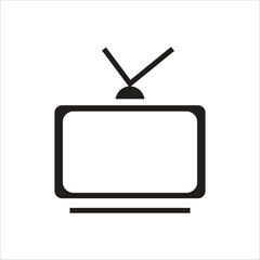 tv vector icon line template