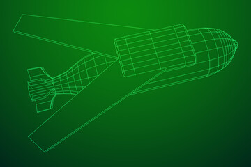 Aerial Weapon Guided Smart Bomb with Wings