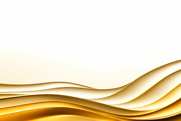Minimal Abstract Dynamic textured background design in 3D style with gold wave. Vector illustration.