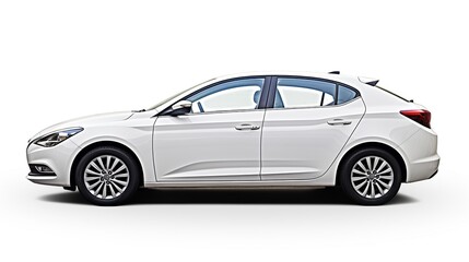 Fototapeta premium Luxury premium realistic sedan coupe sport colour white elegant new 3d car urban electric es power style model lifestyle business work modern art design