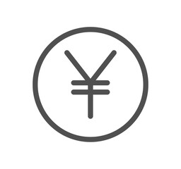 Fototapeta premium Currency related icon outline and linear vector.