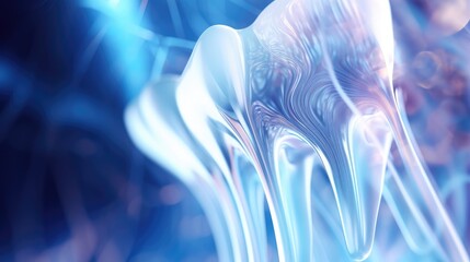 A futuristic depiction of teeth showcasing intricate anatomical details, offering a glimpse into dental advancements.