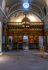 Fototapeta premium Bearing traces from the Roman, Byzantine, Seljuk and Ottoman periods, Hagia Elena Church keeps different cultures alive together with its mosques, bridges and houses.
