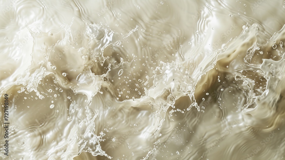 Poster water surface texture with splashes and bubbles. trendy abstract nature background. white-grey water