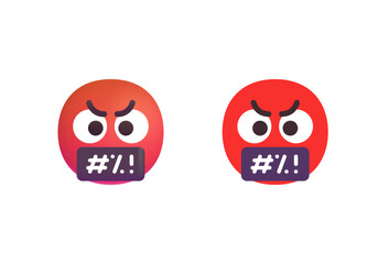 Face with Symbols on Mouth