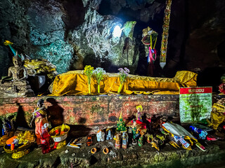 Fototapeta premium Wat tham Chiang Dao, cave in Chiang Mai, Thailand