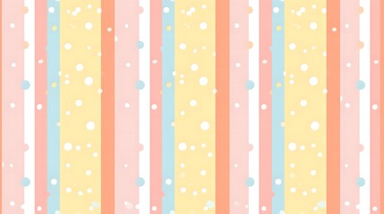 pastels digital paper with playful polka dots and stripes