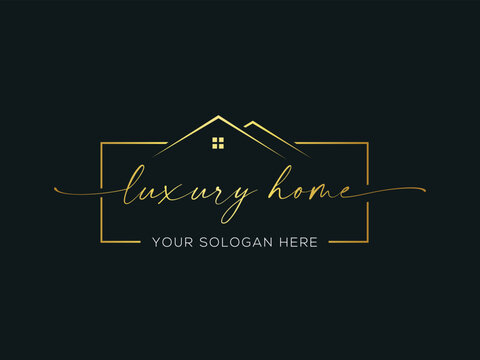 luxury home Logo design vector tamplate