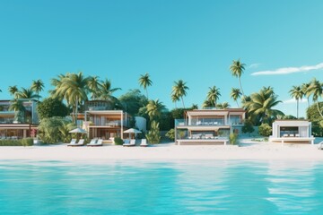 Villas on the island