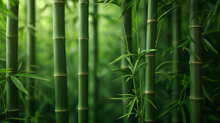 Fototapeta na wymiar Bamboo forest background concept with empty space. 