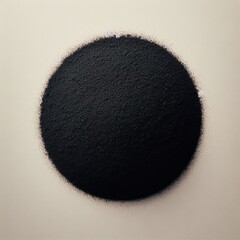 black powder on white