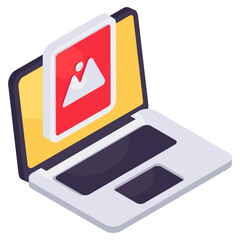 An icon design of online landscape 