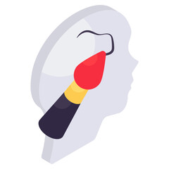 Perfect design icon of artistic mind